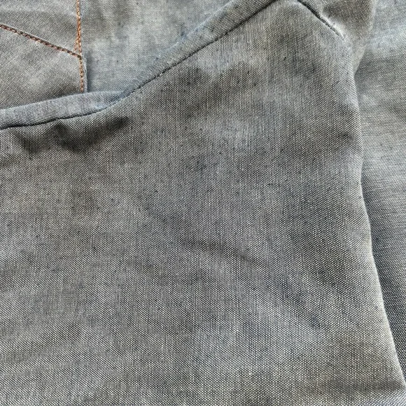 Vintage 90's Big Mac Blue Shirt Chambray Work Wear Pearl Snap Size 2XL Big USA - Picture 12 of 15